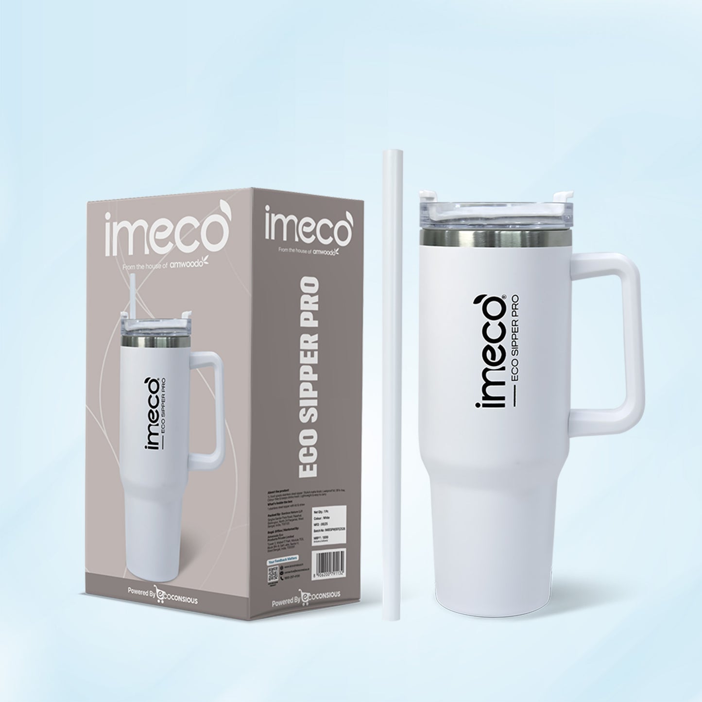 ECO-SIPPER PRO Stainless Steel Sipper (850 ml)