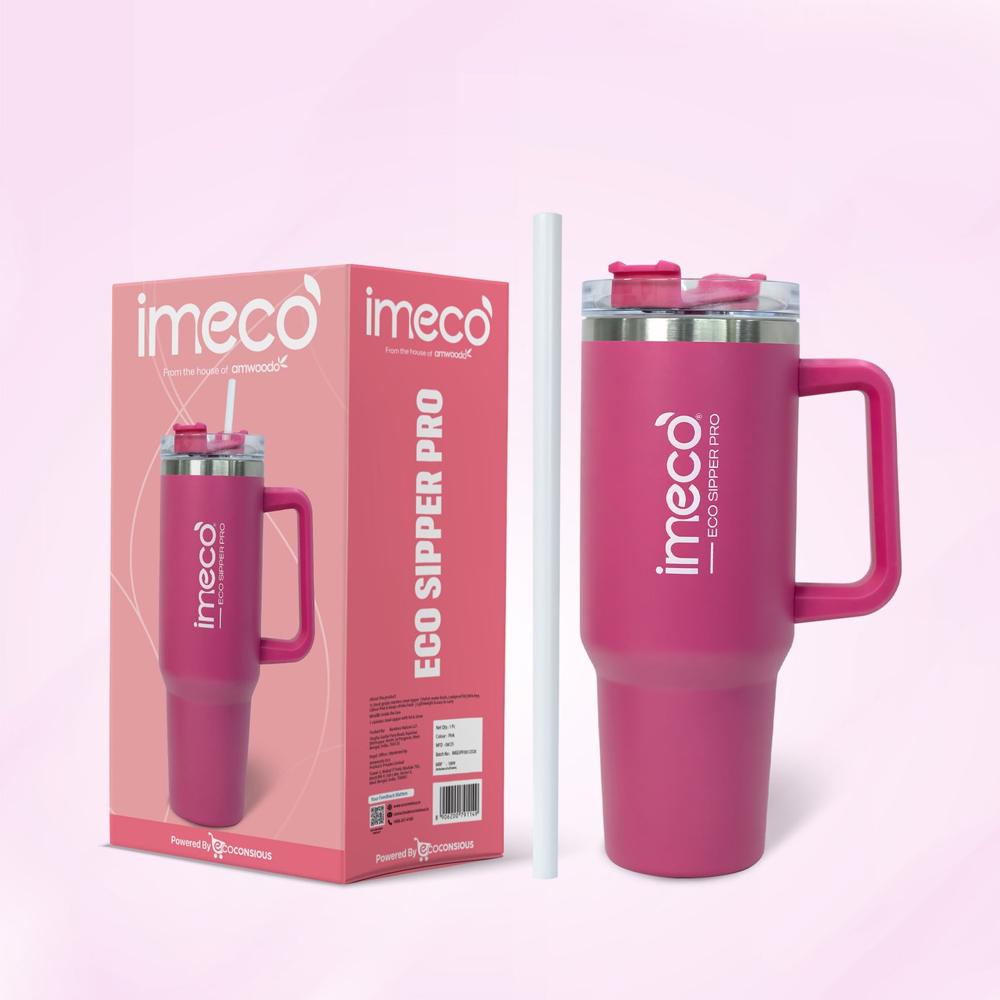 ECO-SIPPER PRO Stainless Steel Sipper (850 ml)