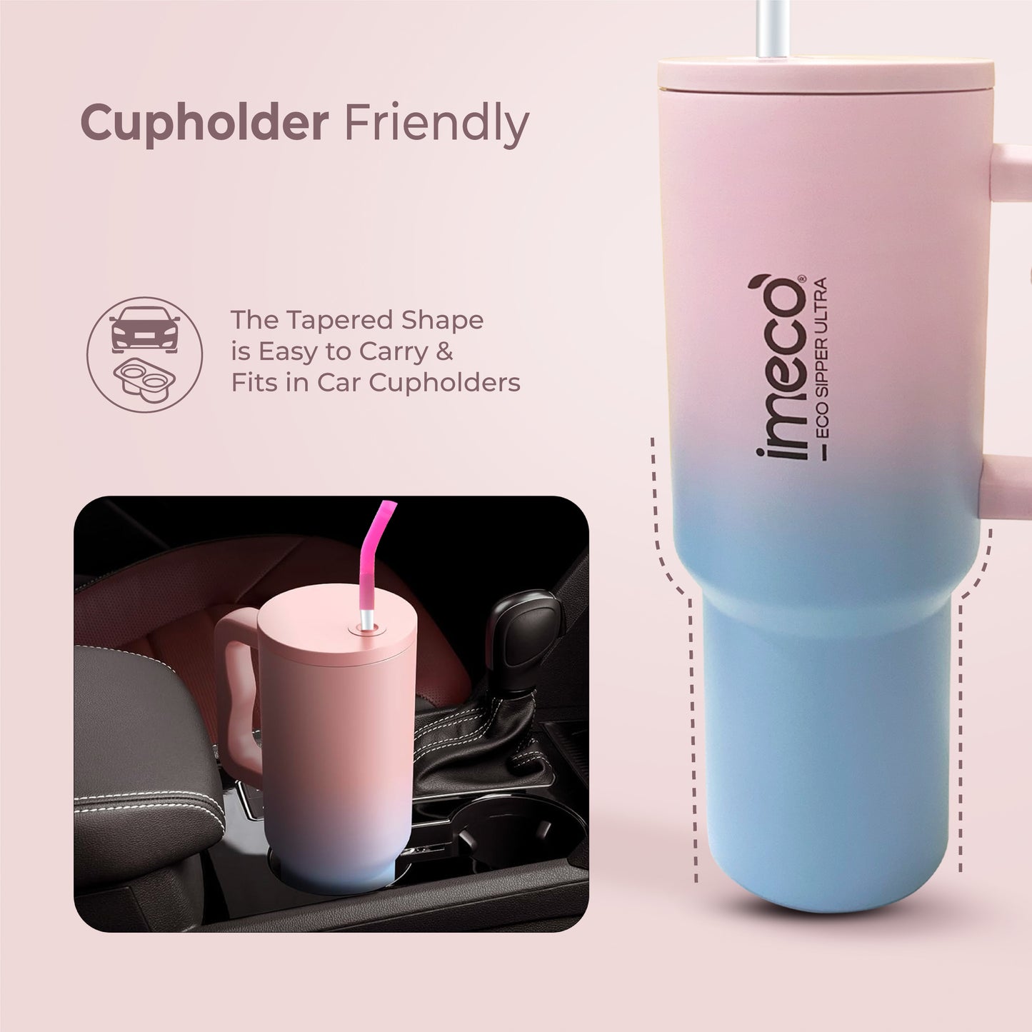 ECO SIPPER ULTRA Stainless Steel Sipper with Stainless Steel Straw (1.2 L)