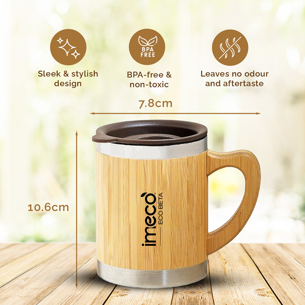 ECO-BETA Bamboo Coffee Mug – Durable & Lightweight (300ml)