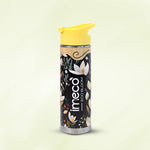 ECO-BLOOM Bamboo Printed Water Bottle - Leakproof & Eco-Friendly (450ml)