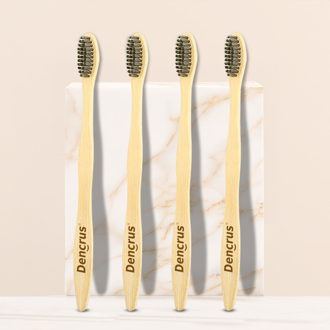 Natural Clean Bamboo Toothbrush – with Charcoal Bristles