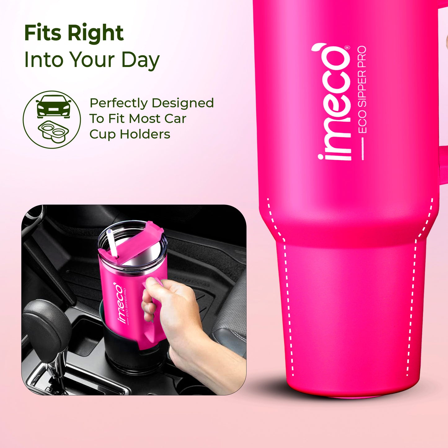 ECO-SIPPER PRO Stainless Steel Sipper (850 ml)