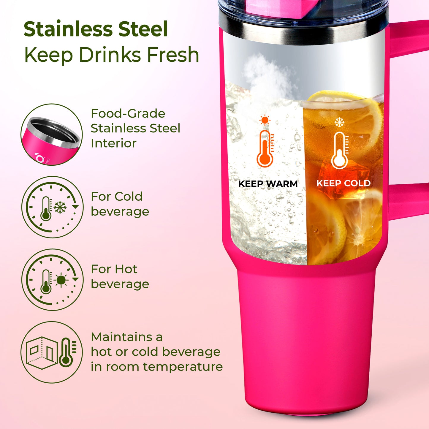 ECO-SIPPER PRO Stainless Steel Sipper (850 ml)