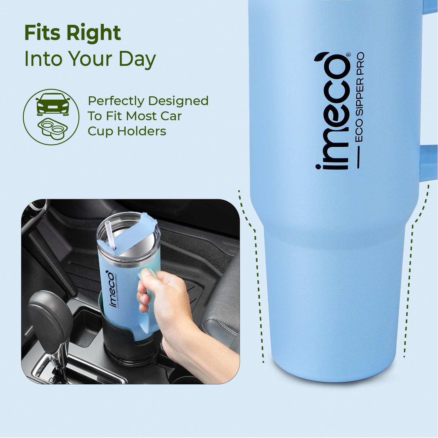 ECO-SIPPER PRO Stainless Steel Sipper (850 ml)