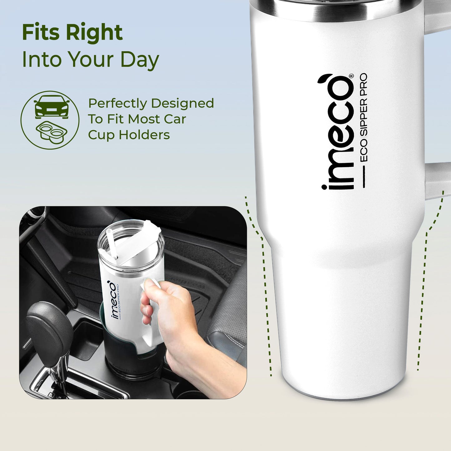 ECO-SIPPER PRO Stainless Steel Sipper (850 ml)