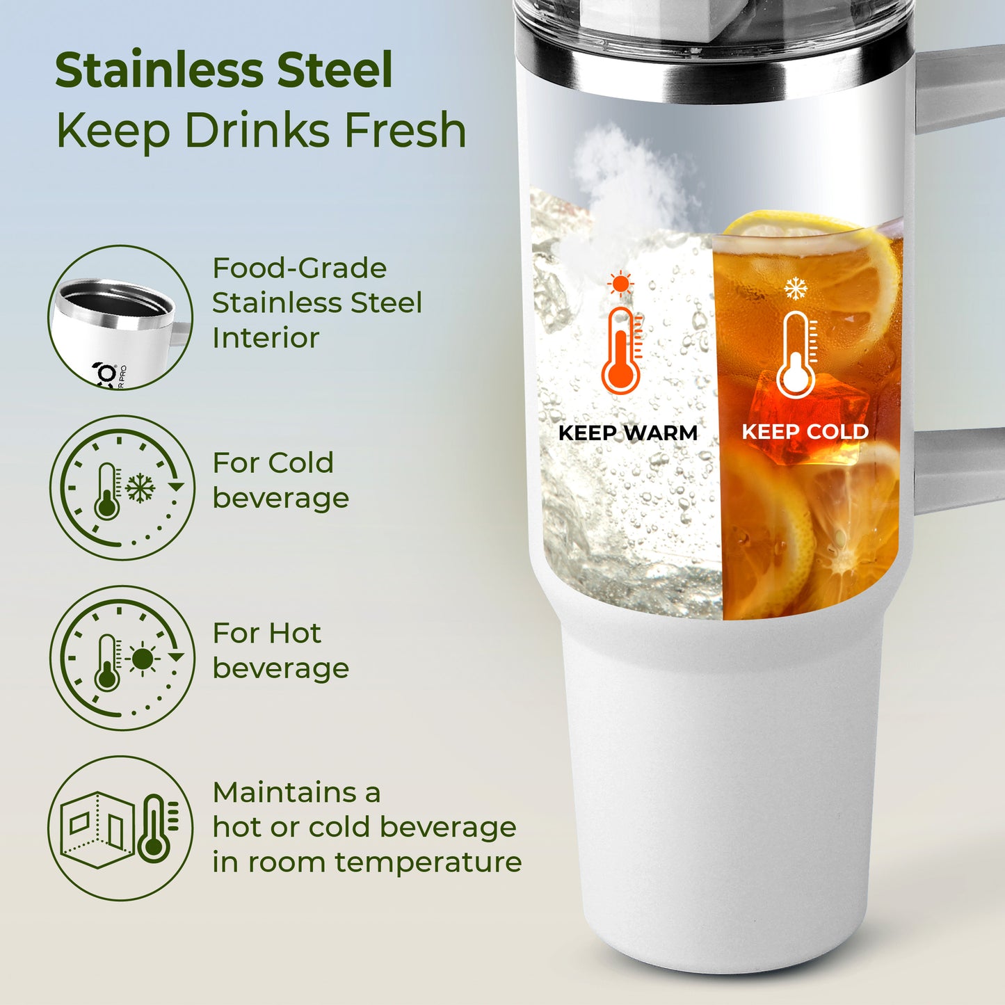 ECO-SIPPER PRO Stainless Steel Sipper (850 ml)