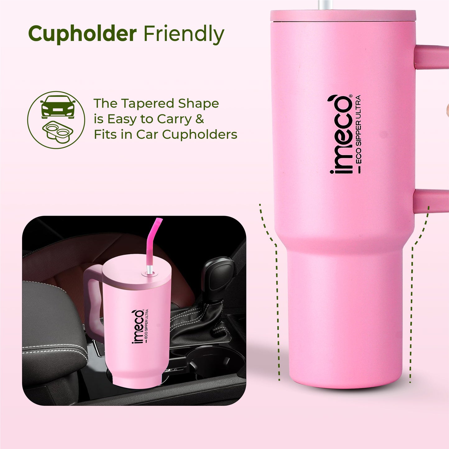ECO SIPPER ULTRA Stainless Steel Sipper with Stainless Steel Straw (1.2 L)