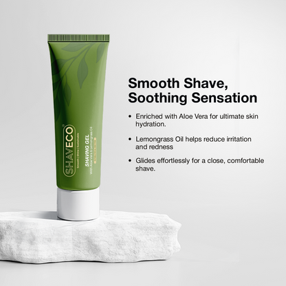 Shaving Gel | Lemon Grass Oil & Aloe Vera, 100g