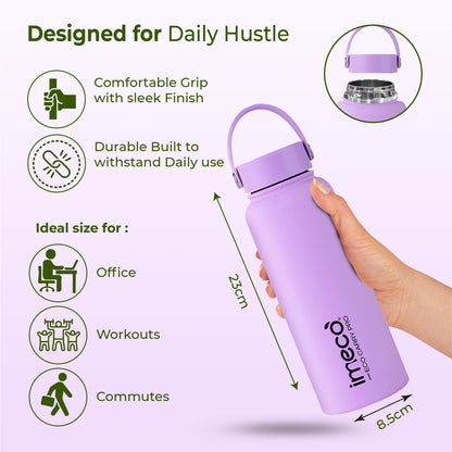 ECO CARRY PRO Stainless Steel Water Bottle - Matte Finish (1 L)
