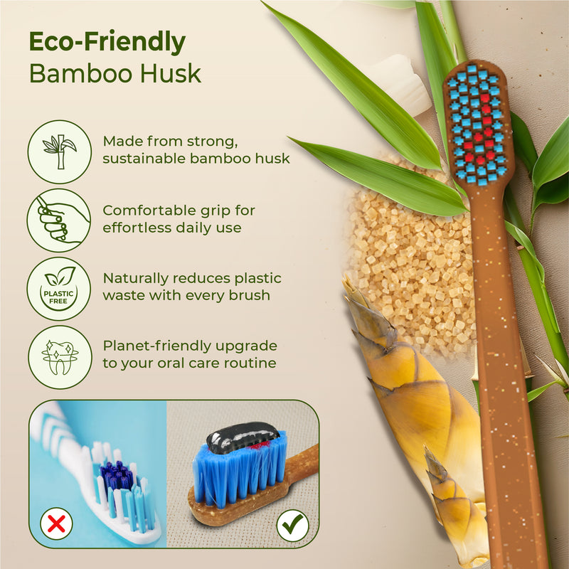 Bamboo Octa Clean Toothbrush – Soft Bristles & Gentle on Gums