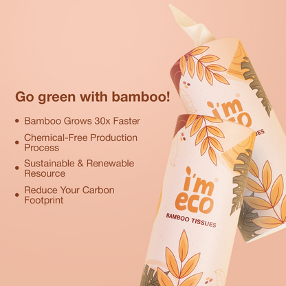 Bamboo Car Tissues - 100% Biodegradable & Soft