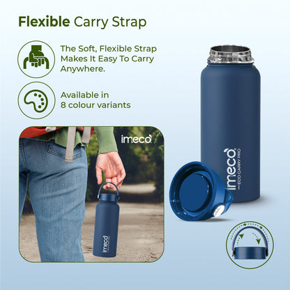 ECO CARRY PRO Stainless Steel Water Bottle - Matte Finish (1 L)