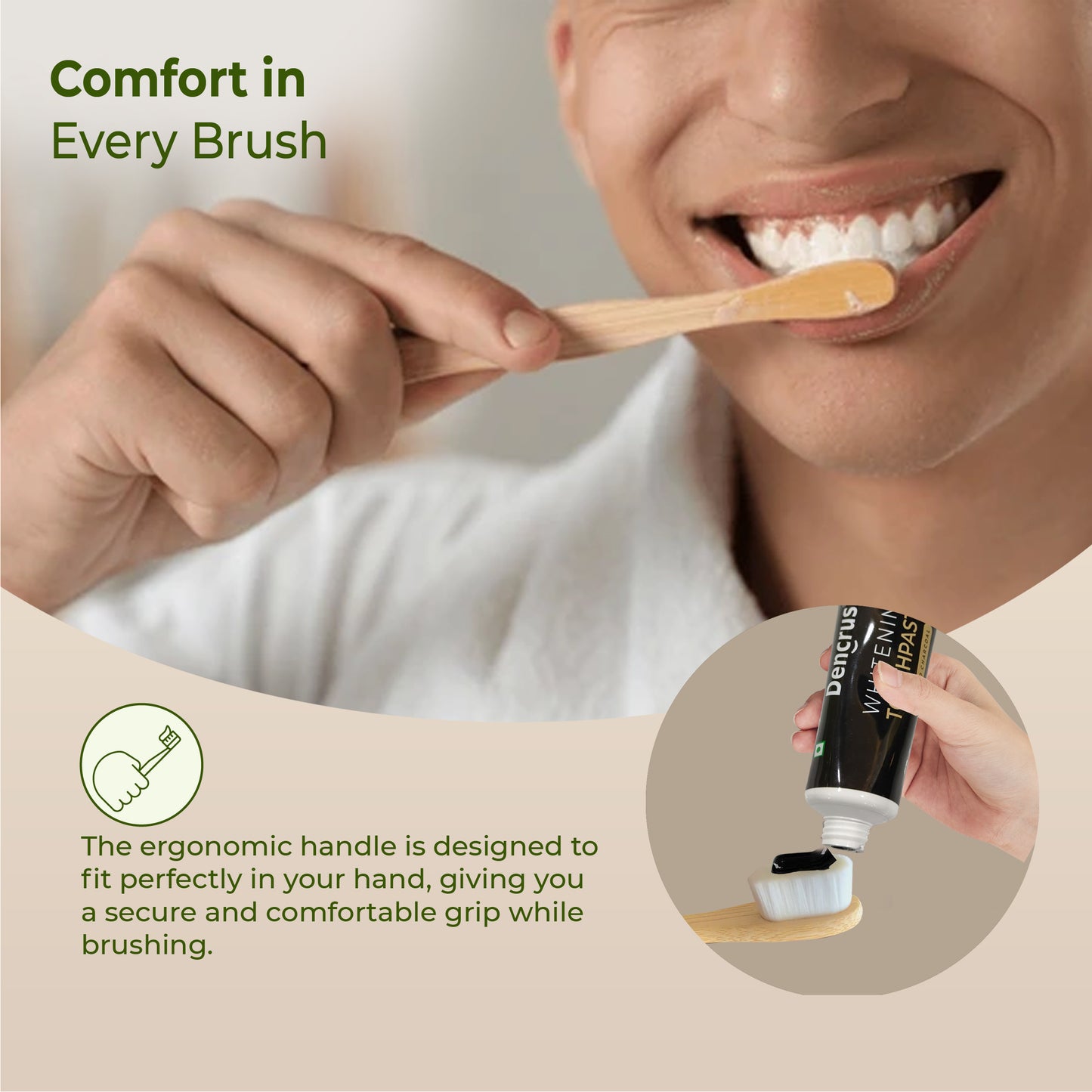 NANO Bamboo Toothbrush – 20,000 Soft Bristles for Deep Clean