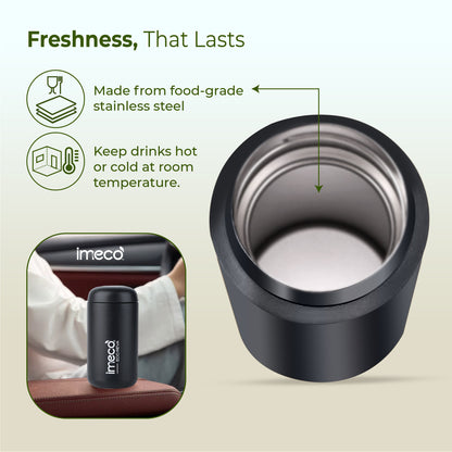 ECO REVA Stainless Steel Water Bottle - Capsule Shaped (400 ml)