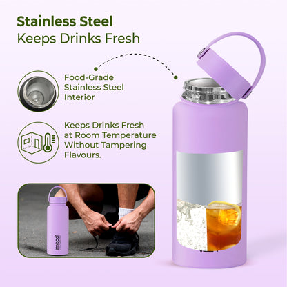 ECO CARRY PRO Stainless Steel Water Bottle - Matte Finish (1 L)