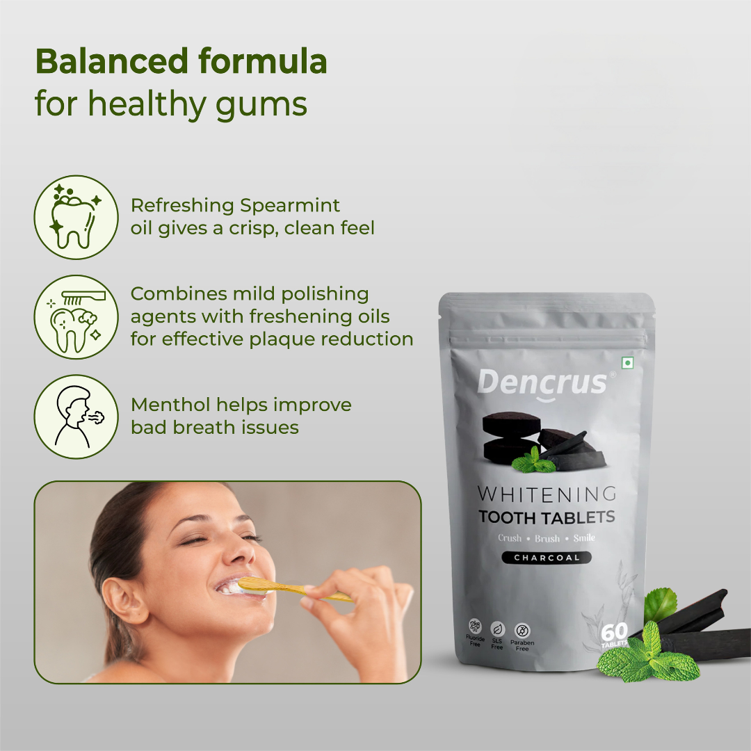 Natural Toothpaste Tablets – Charcoal Flavor