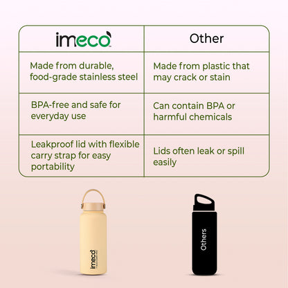 ECO CARRY PRO Stainless Steel Water Bottle - Matte Finish (1 L)