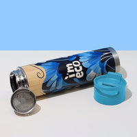 ECO-BLOOM Bamboo Printed Water Bottle - Leakproof & Eco-Friendly (500ml)
