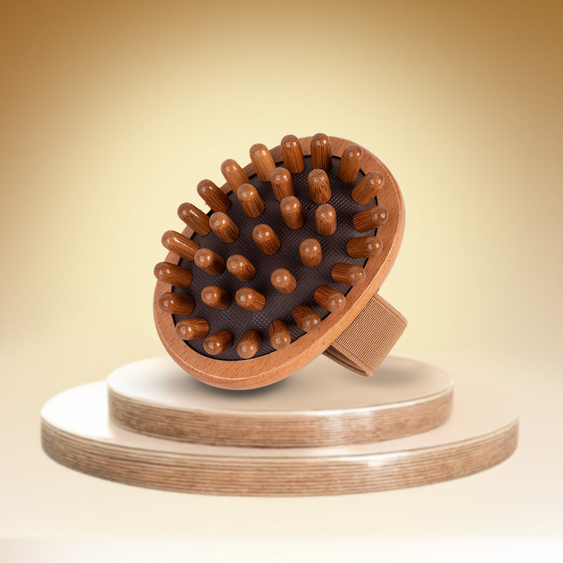Bamboo Hair & Body Massager – Muscle & Scalp Relaxation