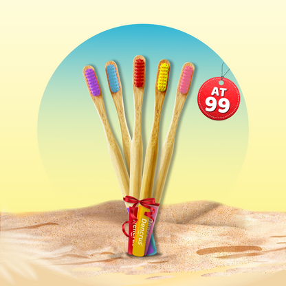 ORBY PLUS 5-in-1 Toothbrush Set – Colorful Oral Care Pack