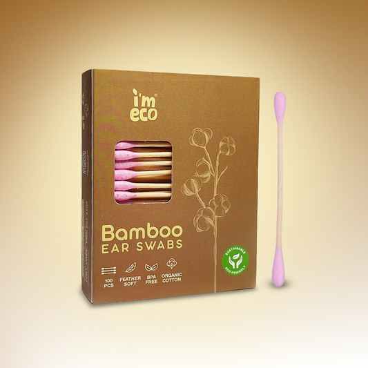 Bamboo Cotton Ear Swabs | 100% Biodegradable, Soft & Sustainable | Plastic-Free Q-Tips