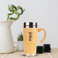 ECO-ALPHA Bamboo Coffee Mug with Lid – Insulated & Leakproof (450 ml)