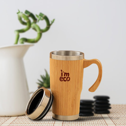 Bamboo Coffee Sipper | Insulated, Reusable & Sustainable Travel Mug