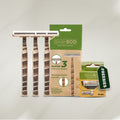 Disposable Bamboo Husk Razor for Men with Set of 1 Free Cartridge