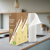 Bamboo Kitchen Towel Roll – Ultra-Soft & Absorbent (20 sheets)