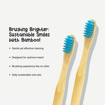 Bamboo Toothbrush ORBY for Kids | Biodegradable, Soft Bristles & Ergonomic Design