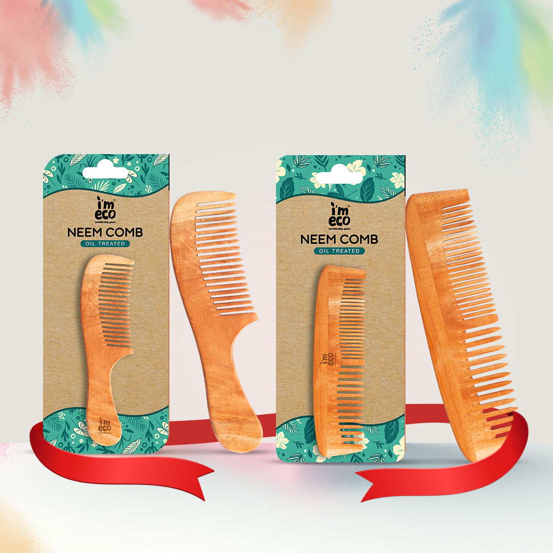 Wide Tooth & Dual Tooth Comb Set (Combo Pack)