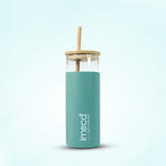 ECO-SIPPER Glass Sipper with Bamboo Straw (450 ml)