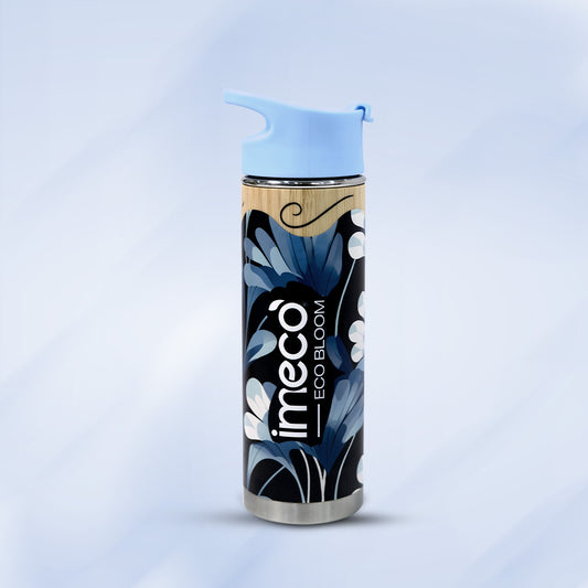 ECO-BLOOM Bamboo Printed Water Bottle - Leakproof & Eco-Friendly (500ml)