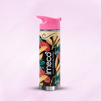 ECO-BLOOM Bamboo Printed Water Bottle - Leakproof & Eco-Friendly (500ml)