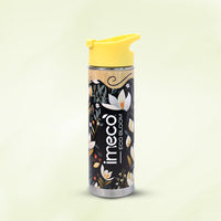 ECO-BLOOM Bamboo Printed Water Bottle - Leakproof & Eco-Friendly (500ml)