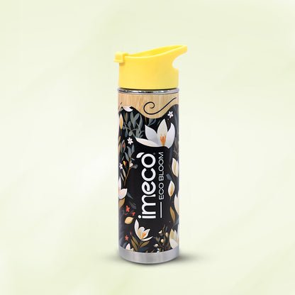 ECO-BLOOM Bamboo Printed Water Bottle - Leakproof & Eco-Friendly (500ml)