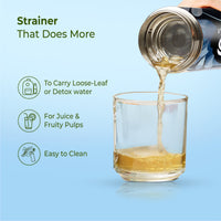 ECO-BLOOM Bamboo Printed Water Bottle - Leakproof & Eco-Friendly (500ml)