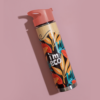 Bamboo Printed Water Bottle (500 ml)