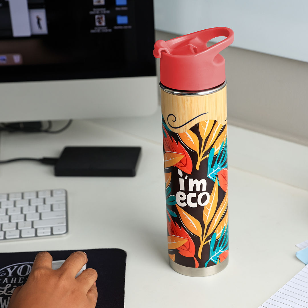 Bamboo Printed Water Bottle (500 ml)