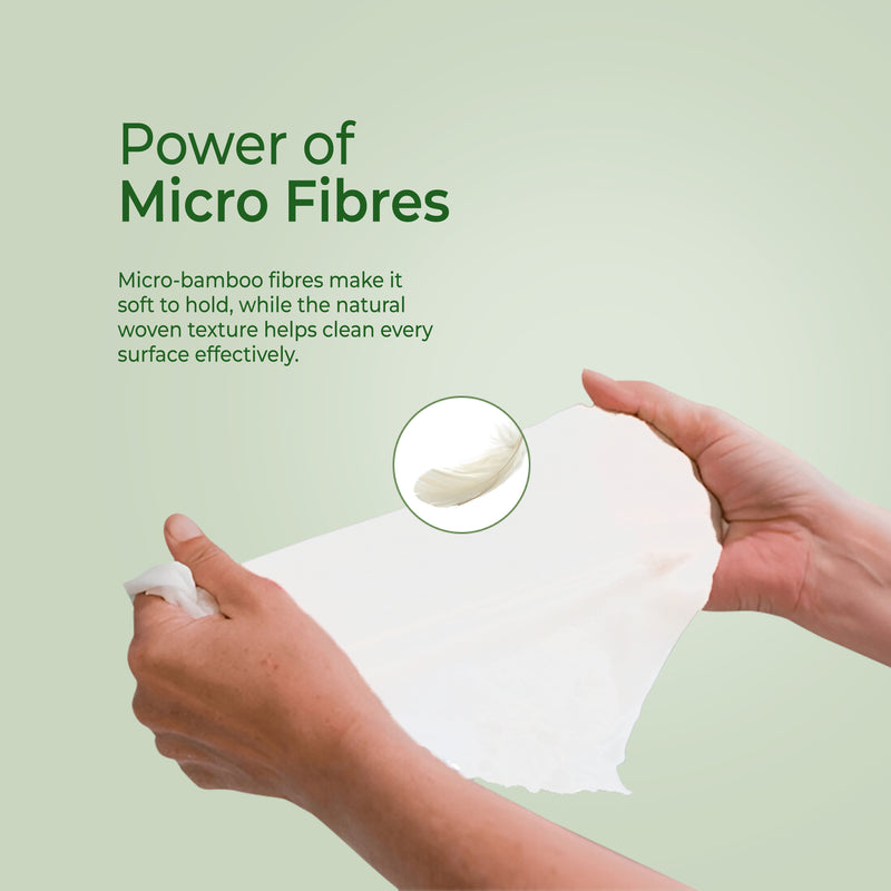 Bamboo Kitchen Towel Roll – Ultra-Soft & Absorbent (20 sheets)