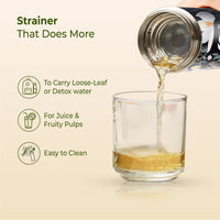 ECO-BLOOM Bamboo Printed Water Bottle - Leakproof & Eco-Friendly (500ml)