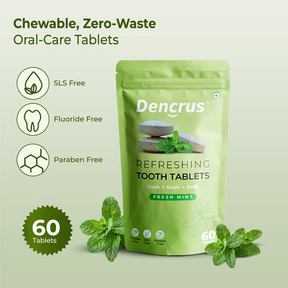 Natural Toothpaste Tablets – Mint Flavor