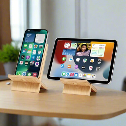 Bamboo Mobile Stand | Lightweight, Eco-Friendly & Easy to Assemble