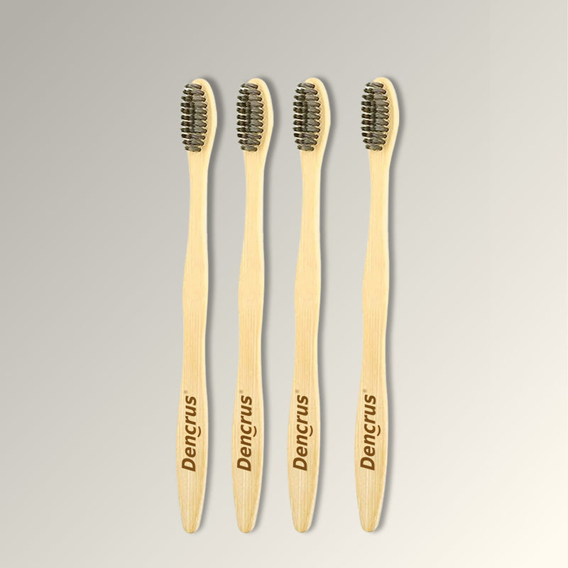 Natural Clean Bamboo Toothbrush – with Charcoal Bristles
