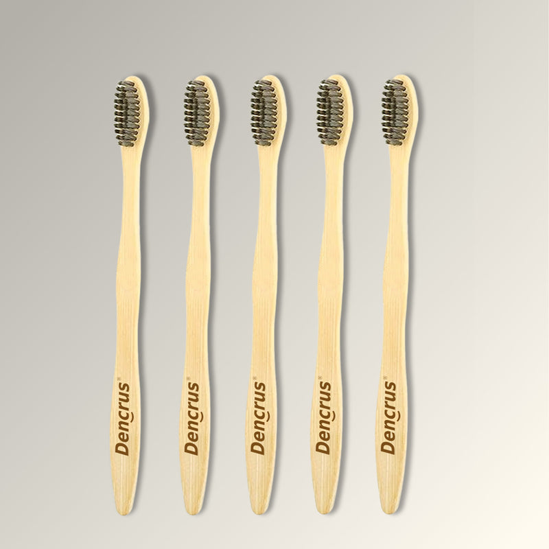 Natural Clean Bamboo Toothbrush – with Charcoal Bristles