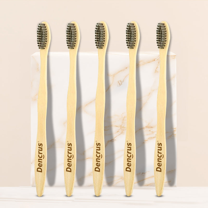 Natural Clean Bamboo Toothbrush – with Charcoal Bristles