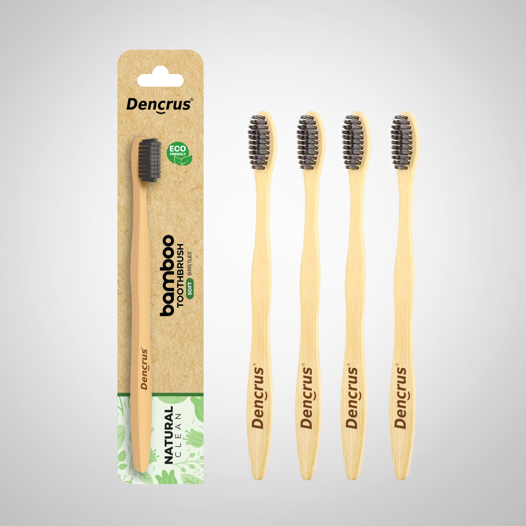 Bamboo Toothbrush NATURAL CLEAN for Adults | Biodegradable, Soft Bristles & Ergonomic Design