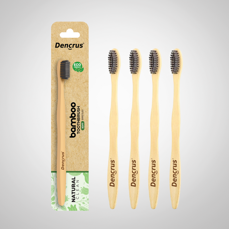 Natural Clean Bamboo Toothbrush – with Charcoal Bristles