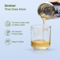 ECO-BLOOM Bamboo Printed Water Bottle - Leakproof & Eco-Friendly (500ml)